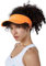 Sportkind Tennis, Running, Golf Sonnen Visor, orange