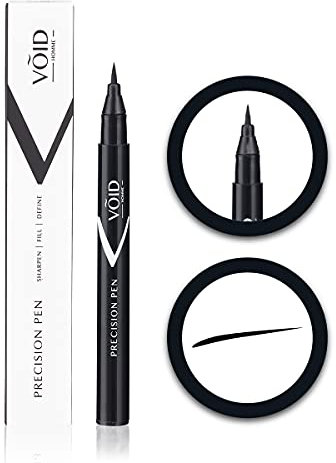 VOID Homme Penna di precisione della barba (nero) Penna di riempimento della barba precisa, sudore e impermeabile, riempitore della barba impermeabile per look naturale