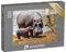 puzzleYOU: Puzzle 1000 Teile „Nilpferdmutter mit ihrem Baby im Masai Mara National Park, Kenia“ – aus der Puzzle-Kollektion Nilpferde, Tiere in Savanne & Wüste