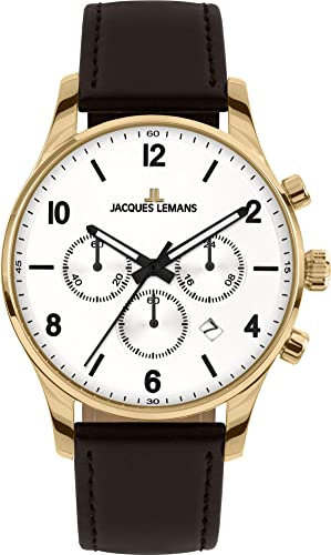 Jacques Lemans London 1-2126E Herren-Chronograph, Armband