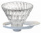 HARIO V60 Hitzebeständiges, durchlässiges Glas, Tropfer 02 für 1-4 Tassen, weiß, made in Japan VDGR-02-W [Parallelimport Waren](japan import)