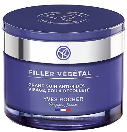 Yves Rocher FILLER VÉGÉTAL Anti-Falten Intensivpflege 75 ml | glättende & aufpolsternde Pflege für das Gesicht & den Hals