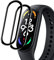 SeNool Protector de Pantalla Compatible con Xiaomi Mi Band 7, [2 Piezas] [3D Cobertura Completa, Anti-rasguños, Alta Definición], Película Protectora para Xiaomi Smart Band 7
