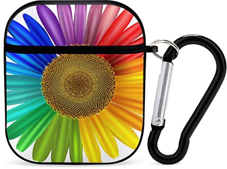 Airpods-Hülle Bunte Sonnenblume Airpod Hard Case Cover Kopfhörerhüllen Für Apple Airpods1 Airpods2