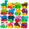 JOYIN Tiere Fahrzeug Spielzeug, Soft Rubber Auto Set Spielzeug, Baby Mini Spielzeug Fahrzeuge, Spielzeug Auto für Jungen und Mädchen, Babys Weihnachten Geburtstag Geschenk, Sommer,Party Favors
