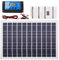 Cargador de BateríA Panel Solar de 30W 12V + Controlador 40A para RV Coche Casa Camping