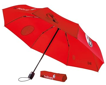 SC Freiburg Taschenschirm Schriftzug Regenschirm, Schirm, Umbrella
