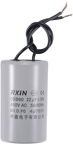 1pcs CBB60 Motor Run Capacitor 22uF 450V AC 2 Wires 50/60Hz Cylinder 72x42mm for Air Compressor Water Pump Motor