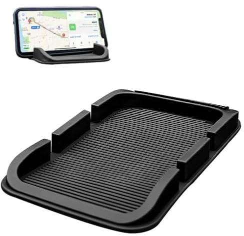 Gestreifte Antirutschmatte, 3 In 1 Auto Anti-Rutsch-Pad, Auto Antirutsch Matte Haft Pads, Silikon Handyhalterung inklusive, Anti Rutsch Pads Auto für Fahrzeug Armaturenbrett