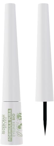 Deborah Milano Eyeliner Precisione Pure Bio-Formel, hohe Verträglichkeit ohne Parabene, intensives Finish mit langem Halt, kein Transfer, ultra-präzise und sanft zu den Augen, Braun, 2,5 ml