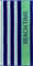 jilda-tex Strandtuch 90x180 cm Badetuch Strandlaken Handtuch 100% Baumwolle Velours Frottier Pflegeleicht (Beach Stripes Green)