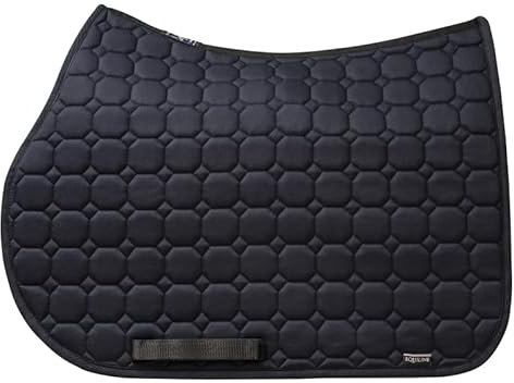 Equiline Schabracke Octagon, Baumwollschabracke Farbe schwarz, Größe Pony-Vielseitigkeit