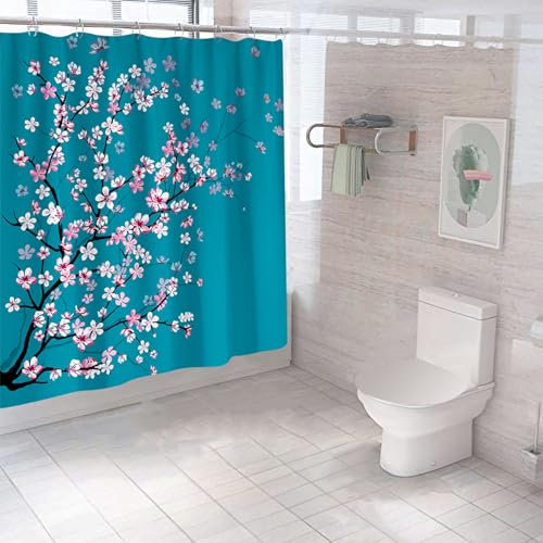 FAIRYGATE Duschvorhang 180x180 Badewannenvorhang Duschvorhänge Polyester Anti Schimmel Waschbar für Badezimmer Waschbar und Schnell Trocken Polyester Stoff B8709