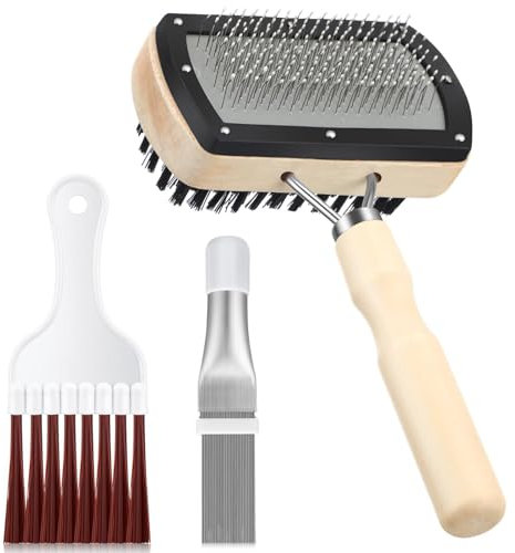 3 Pieces Air Conditioner Condenser Fin Cleaning Brush, Stainless Steel Air Conditioner Fin Cleaner, Coil Cleaner Fin Comb, AC Fin Comb, Refrigerator Fin Cleaner Whisk Brush, Air Conditioner Cleaning K