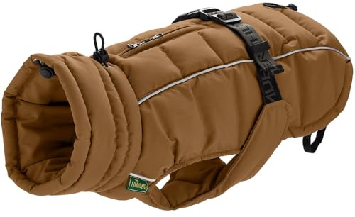 HUNTER Hundemantel Paxson, Farbe: karamell, stylischer Puffermantel, wasserabweisend, reflektierende Details, idealer Sitz, warme Wattierung, maschinenwaschbar, Größe: 25