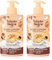 Tulipán Negro Loción Corporal con dosificador Leche Merengada y Canela, máxima hidratación 400 ml, intensamente perfumado y para todo tipo de pieles (Paquete de 2)