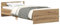 vidaXL Bettgestell ohne Matratze Artisan-Eiche 100x200cm Holzwerkstoff