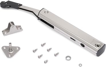 Emuca - Frontliftbeschlag für möbel Hubtüren, Komplettset für Klappenhöhen, stärke 576-959, Stahl, Vernickelt