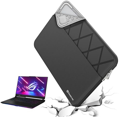 Smatree Laptop Sleeve for 15.6 inch ASUS Vivobook 15 F512/15 F512DA/S15 S532, Protective Laptop Case with Accessory Pocket, YKK Zipper, Patented Shockproof Design (E634)