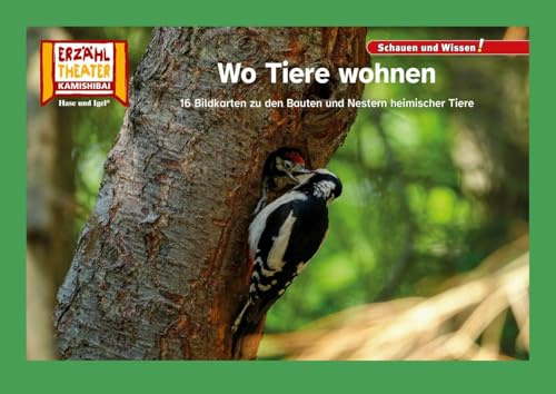 Wo Tiere wohnen / Kamishibai Bildkarten: 16 Fotobildkarten für das Erzähltheater
