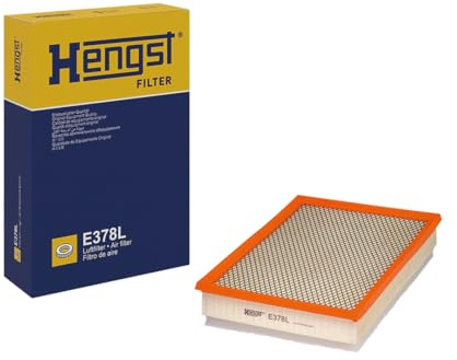HENGST - Luftfilter E378L - Luft-Filtereinsatz für KFZ | Hochwertiger Motorluftfilter für Otto- oder Dieselmotor - Schutz für Motoren - Wasserbeständig