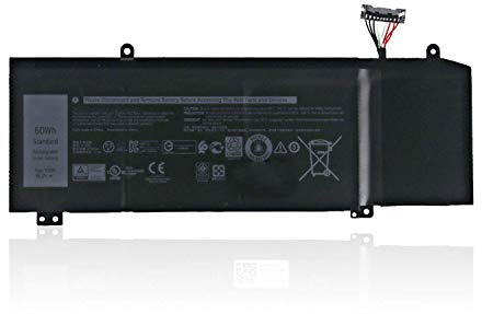 1F22N 0JJPFK 08622M XRGXX 06YV0V Laptop Batterie Ersatz für Dell M15 M17 R1 G7 7590 7790 G5 5590-D2783W D2743B D2865B D2863W D2842W D2843W Series(15.2V 60Wh 3750mAh)