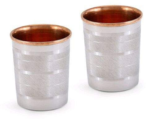 Premium Quality Hammered Copper Tumbler – 100 % Pure Copper Tumbler for Water – Better thhen Glasses, Safer Than Plastic (Design 7)