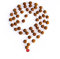 Wonder Care Authentic Rudraksh Mala-5 Gesicht 108 + 1 Perle - Echtes Himalaya Rudraksha Samen Religiöse Verzierung Rosenkranz Japa Mala Halskette - Importiert aus Nepal
