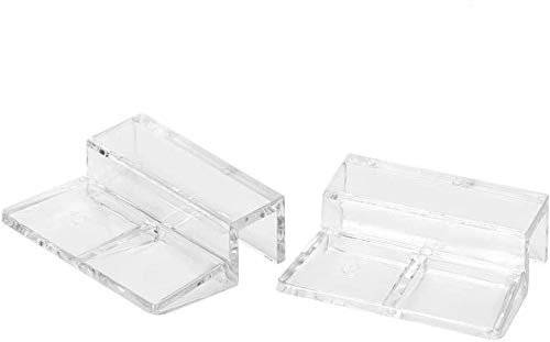 20 Stück Aquarium Glasabdeckungshalter Glasabdeckung Acryl Clip Halter Stützklemmen Zubehör für Aquarium Aquarium (5/6/8/10/12 Mm)(12Mm)
