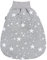 TupTam Baby Unisex Strampelsack mit breitem Bund Wattiert, Farbe: Weiße Sterne/Grau, Größe: 6-12 Monate