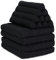 Leewadee - Bequeme Japanische Bodenmatratze - Thai Bodenliege mit Dreieckskissen - Futon Klappmatte - Thai Massagematte, XL Extra Lang, 225 x 50 cm, Schwarz