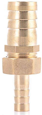 Raccord de Tuyau Barbelé Raccord de Tuyau Connecteur de Tuyau Outil de Raccordement de Tuyau 10mm-16/19/25mm tuyau de raccord en laiton réducteur de queue de(10 mm à 19 mm)