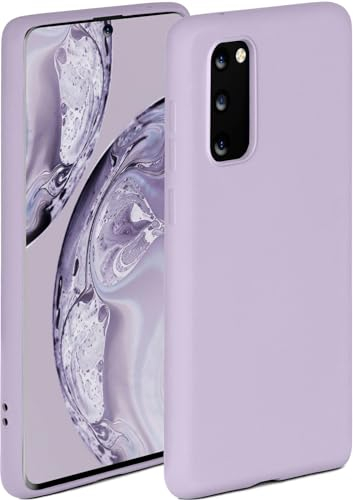 ONEFLOW Soft Case für Samsung Galaxy S20 / S20 5G Hülle aus Silikon mit Kameraschutz, Silikonhülle mit erhöhtem Schutz fürs Display, Backcover Schutzhülle, weiche Handyhülle, Flieder
