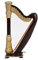 16cm Holz Harfe Miniaturmodell Mini Musikinstrument Modell Desktop-dekoration