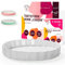 Happy Lemuro Auflaufform/Tarteform 28 cm - Design Keramik Quicheform | Obstkuchenform | Auflaufform | Pie Form, kratzfest, leichte Reinigung (weiß)