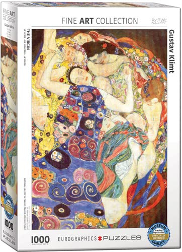 empireposter Gustav Klimt - Die Jungfrau- 1000 Teile Puzzle im Format 68x48 cm + Puzzle Alu Rahmen für 1000er
