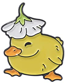 OAIEU Cartoon Tier Serie Ente Emaille Brosche Pins Frauen Mädchen Niedlich Legierung Abzeichen Pins Für Rucksack Kleidung Hut (Stil 3)
