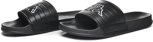 Kappa - Ciabatte, Uomo Donna, Nero, Plastica Espansa, Piscina. Logo Noles, Taglia: 38