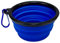 OcioDual Bebedero Plegable Perro, Vaso Plegable de 1000ml, Azul, Bebedero Gatos, Comedero, Bebedero Perro Portátil, Perros Accesorios, Plato con Mosquetón para Excursiones o Viajes
