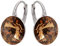 Rivoli Ohrringe Österreichische Zirkonia 925 Silber - Schmuck für Frauen und Mädchen - Hängeohrringe Ideal für Geschenke für Frauen (Colorado Topaz)