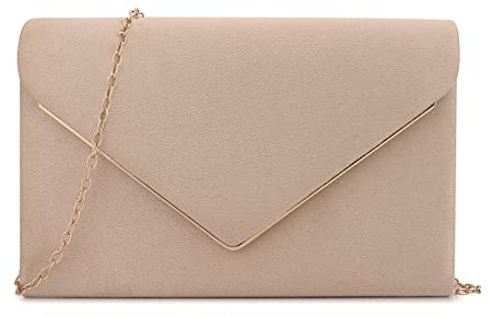 BBjinronjy Clutch Purse for Women Evening Bags Handbags for Wedding Party Cocktail Prom Faux Suede Crossbody Shoulder Bag