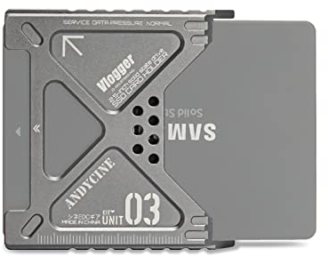 ANDYCINE Boîte à Lunch III Miracles Case pour SSD SATA sur Atomos Ninja V, V+, Ninja Flame, Ninja Inferno et Shogun Inferno Attachment,Ninja,Ninja Ultra