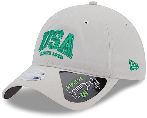 New Era 9Twenty Damen Cap - USA 1920 Stone grau