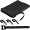 Honyear Klettband Kabelbinder Schwarz 100 Stück, 150 x 12 mm Kabel Klettband Wiederverschließbar Nylon Klett Kabelbinder Klettverschluss für Home Office Gartena und Zubehör