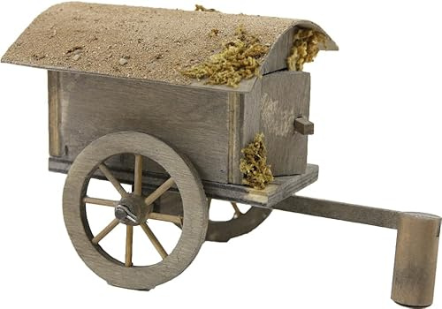 FADEDA Hirtenwagen/Höhe:10 cm/handbemalt/detailgetreue Krippen Figuren - Weihnachten Tisch Dekoration Krippe Zubehör