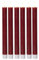 Stabkerzen LED mit Timer Rot 6 Stück indoor - 6 Stunden - ECHTWACHS 24cm Höhe für Kerzen 2,2cm Durchmesser 2 AAA Batterien notwendig LED Stabkerzen 4er Set Rot (zwei Mal) bewegliche Flamme Licht