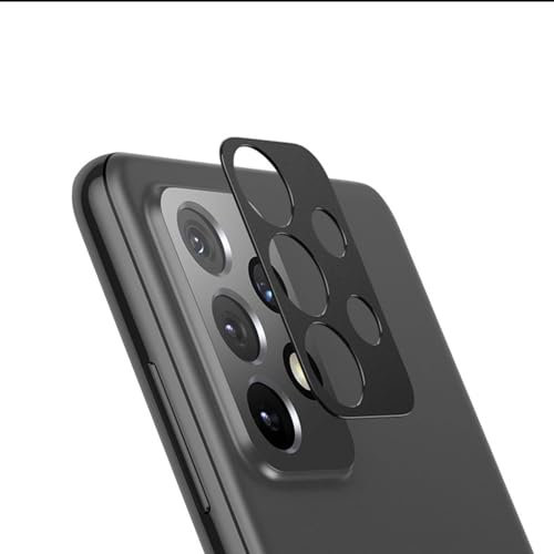 YSUUZRL Black Aluminum Camera Lens Cover Anti-Scratch Camera Lens Protector For Samsung A33/A52/A52S/A53/A72/A73 (For A72 5G)