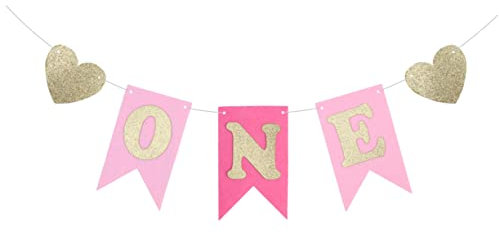 KOMBIUDA Kindergeburtstagsbanner Wimpelkette Aus Papier Flaggen Für Babygeburtstagsparty Dekoration Für Tisch Oder Wand Lebendige Farben