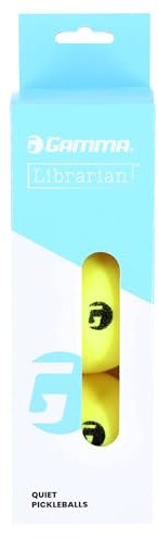 Gamma Librarian Foam Pickleball Balls, Schaumstoffbälle für Pickleball-Übung mit True Bounce auf Allen Oberflächen, Box mit 3 Stück