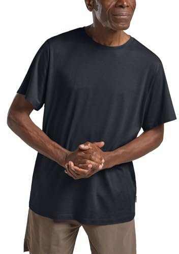 Jack Wolfskin Herren Travel M T-Shirt, Dark Navy Heather, 3XL EU
